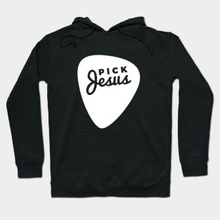 Funny Christian Guitar Pick Jesus Hoodie